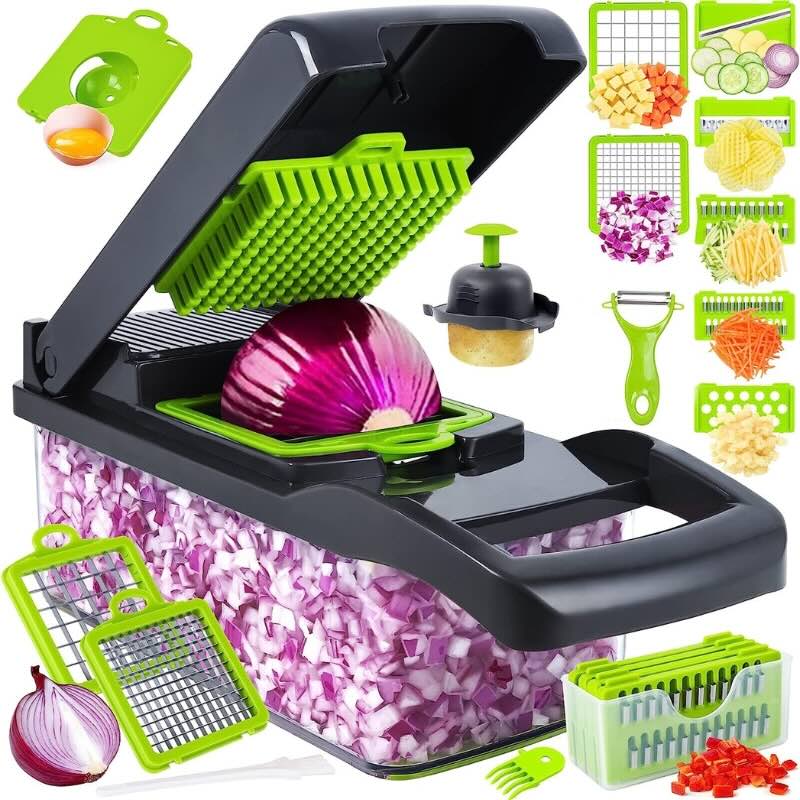 14-in-1 Vegetable Chopper – Multi-Function Cutter, Slicer & Grater