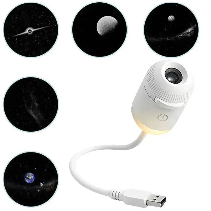 2-in-1 Starry Galaxy Projector Light (6 Lenses)