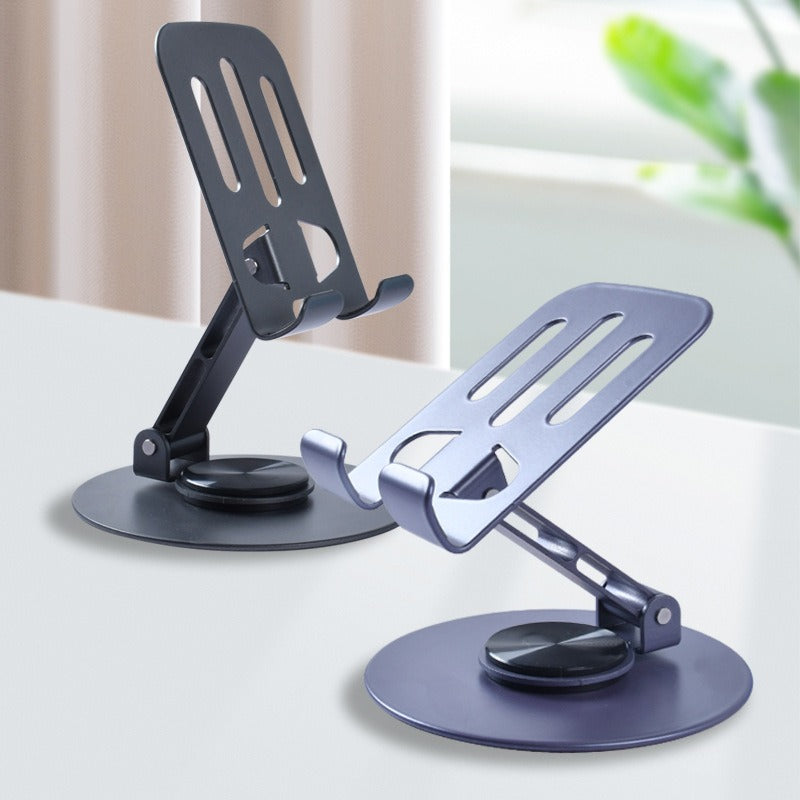 360° Rotating Metal Phone & Tablet Stand – Adjustable Desktop Holder